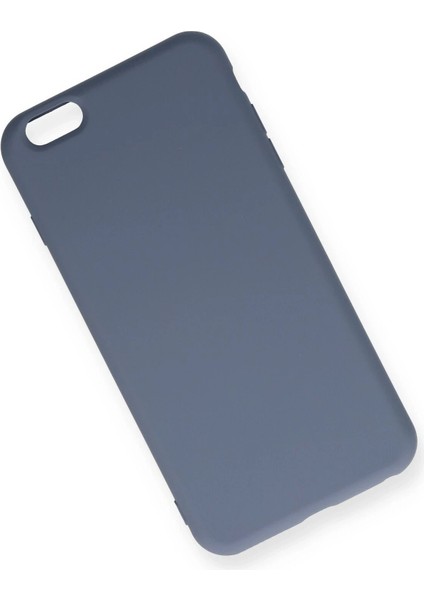 iPhone 6 Plus Kılıf Nano Içi Kadife Silikon - GRI-(5796) - N969J787-M96969 modelleri