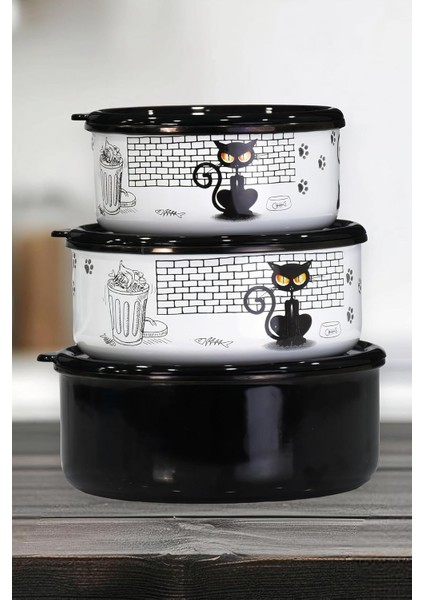 Cat Üçlü Saklama Seti