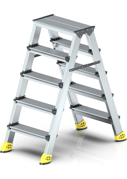 - Sky Gold Çift Taraflı Alüminyum Merdiven 5+5