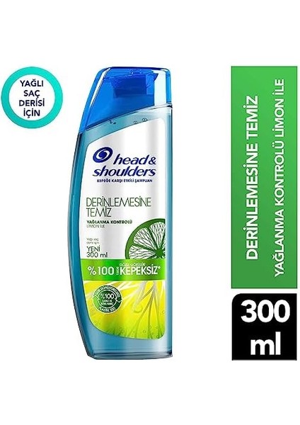 Head & Shoulders Derinlemesine Temizlik Şampuan Yağlanma Kontrolü Limon 300 ml modelleri