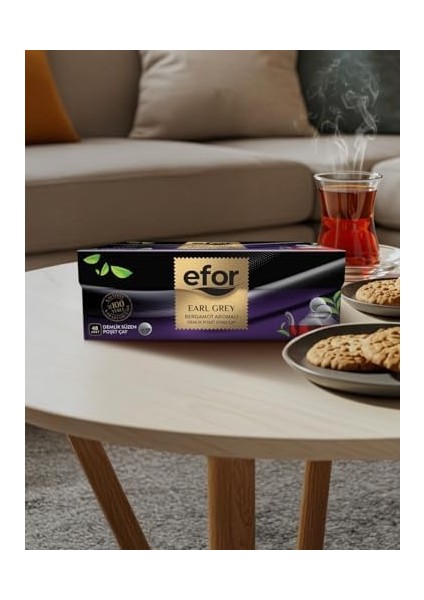 Efor Earl Grey Demlik Poşet Çay 48X3,2 G