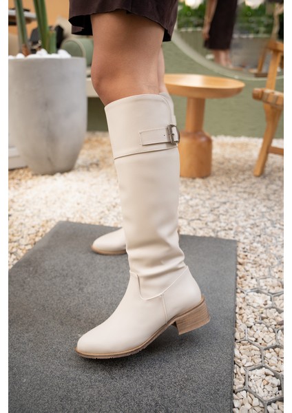 Daniel Bej Deri Toka Detaylı Çizme modelleri