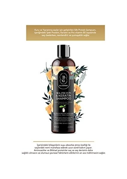 Blugree Ipek Proteini ve Keratin Hacim Şampuanı 350 ml fiyatları