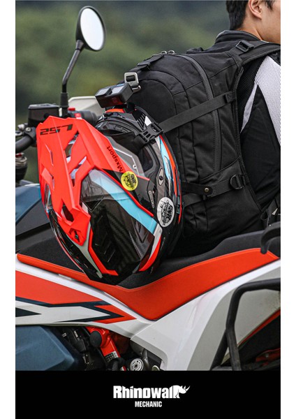 Mechanic x MJX2005BK 23L Su Geçirmez Molle Motorcu Sırt Çantası – Kask Tutucu, Yağmur Kılıfı fırsatları