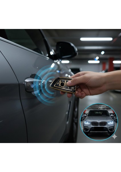 Premium Şık Metalize Anahtar Kabı Uyumlu Modeller F10,F30 2015 Sonrası modelleri