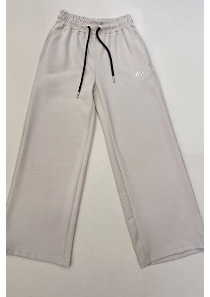 Kız Çocuk Doble Face Kumaş Geniş Paça Eşofman Alt 10-15 Yaş 12318