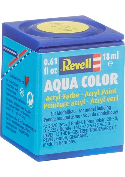 - Su Bazlı Maket Boyası Sarı Mat 18 ml (36115)