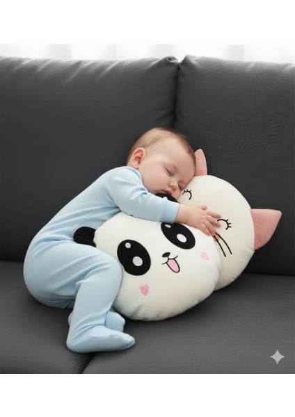 Sozzy Sevimli Peluş Panda ve Kedi Yastık Seti fiyatları