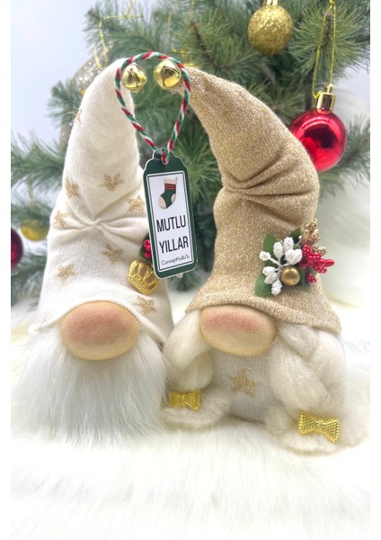 2’li Aşk ve Şans Cücesi, Gnome , Sevgiliye ,yılbaşı Süsü, Yeniyıl Seti