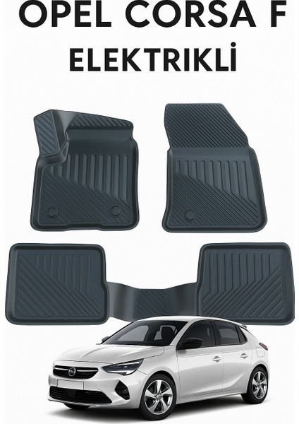 Opel Corsa F Elektrikli Uyumlu 3D Oto Paspas Premium fırsatları