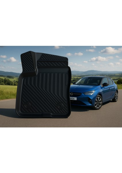 Opel Corsa F Elektrikli Uyumlu 3D Oto Paspas Premium indirimleri