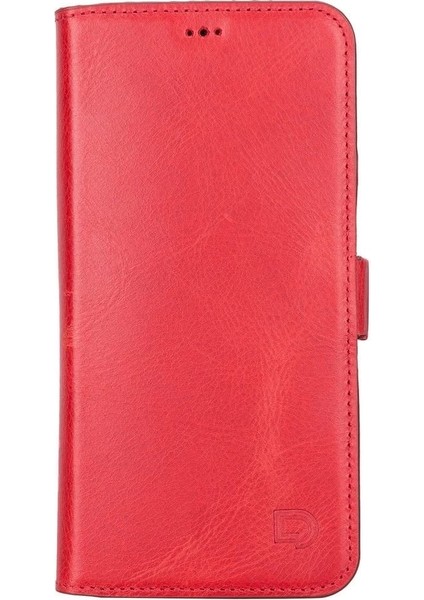 Apple iPhone 13 Pro Max Uyumlu Deri Cüzdanlı Kılıf Nar Çiçeği fiyatları