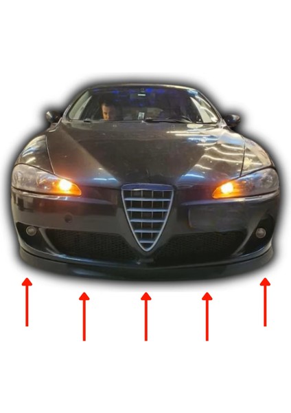 Alfa Romeo 147 Uyumlu Evrensel 2 Parça Astra H Model Ön Ek Tampon Dili Lip Esnek Karlık modelleri
