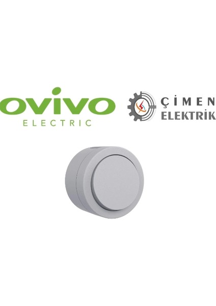 Gri Tekli Anahtar Sıva Üstü - Elektrik Tesisat Anahtarı