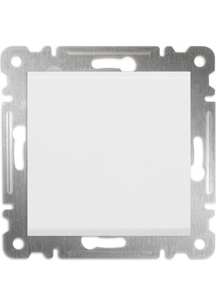 Beyaz Tekli Anahtar Çerçevesiz - Priz ve Anahtar Için Uyumlu Çerçeve