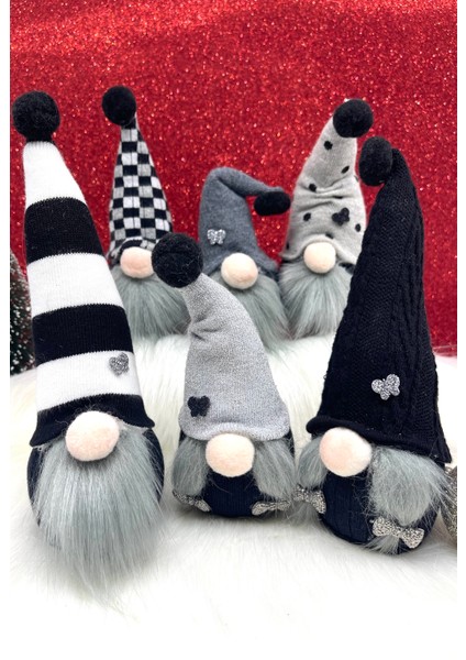 6’lı Yılbaşı Minik Şans Cücesi Ailesi Aşk Cücesi, Gnome , Sevgiliye Hediye ,Yılbaşı Süsü, Yeniyıl Seti