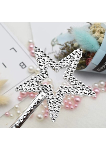 Yıldız Model Peri Asası Melek Asası Prenses Asası Metalize Gümüş Renk modelleri