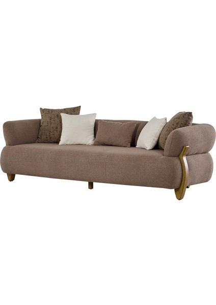 Pops Üçlü Koltuk Kahverengi