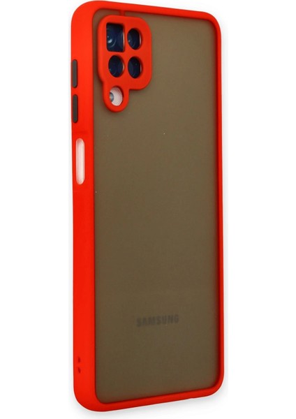 Samsung Galaxy A12 Kılıf Montreal Silikon Kapak - Kırmızı