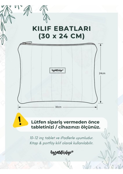 Ayçiçeği Tarlası Desenli iPad Tablet Çantası, 10-12 Inç Uyumlu fiyatları