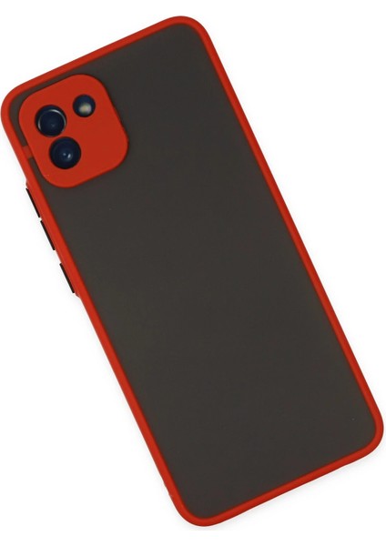 Samsung Galaxy A03 Kılıf Montreal Silikon Kapak - Kırmızı