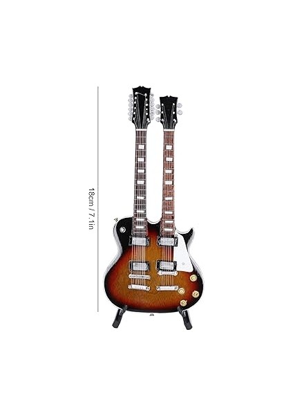 Minyatür Gitar 18 cm Elektro Gitar Modeli Dekor 1:4 Ölçekli Zarif Detaylar Dekorasyon Için Metal Tuning Tuşları ile fiyatları