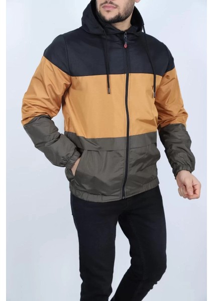 Unisex Kapüşonlu Içi Astarlı Yağmurluk - Siyah