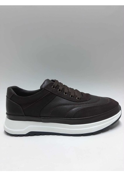 Hakiki Deri Ortopedik Kahverengi Bağcıklı Rahat Anatomic Erkek Ayakkabı C-9303937FRX