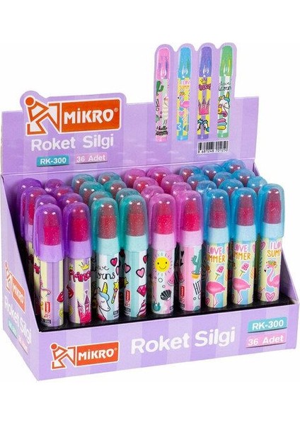 Mikro Silgi RK-300 Roket 36’lı Kutu