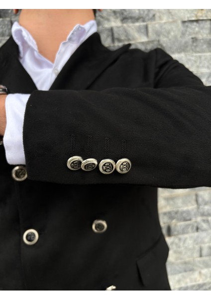 Erkek Süet Kruvaze Slim Fit Ceket modelleri