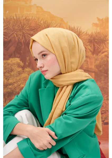 Kazayağı Modal Jakar Şal Hardal modelleri