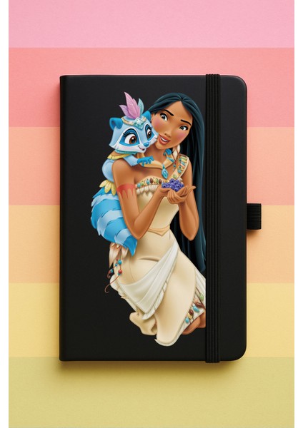 Prenses Baskılı Tarihsiz Yuvarlak Köşeli Desenli Uv Termo Defter