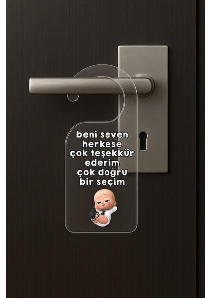 Baskılı Otel Oda Ev Daire Yatak Çocuk Odası Için Desenli Kapı Kolu Askısı Doğru Seçim