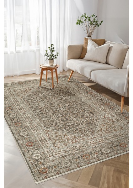 Flora FL011 Çok Renkli Hav Toz Vermez Salon Mutfak Koridor Oturma Odası Yolluk Halı Makine Halısı