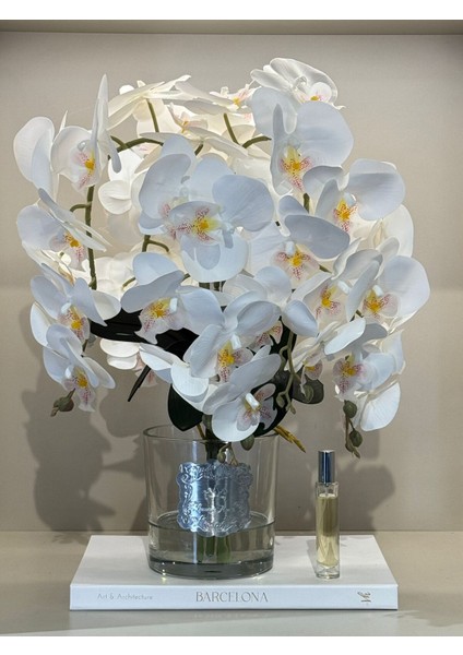 Yapay Orkideli Lüx Vazo No:4
