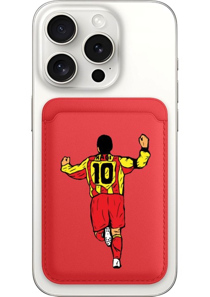 iPhone 11 12 13 14 15 16 17 Pro Max Plus Air Magsafe Mıknatıslı Kırmızı Kartlık Hagi
