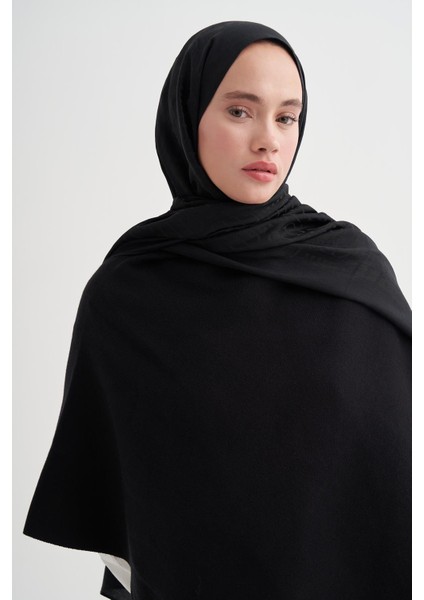 Luxe Desen Liora Pamuk Şal Siyah fiyatları