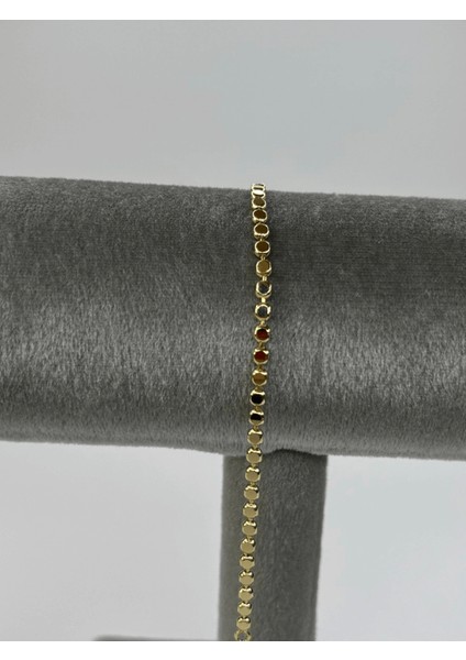 14 K Renginde Minimal Daire Şekilli Gold Bileklik fiyatları