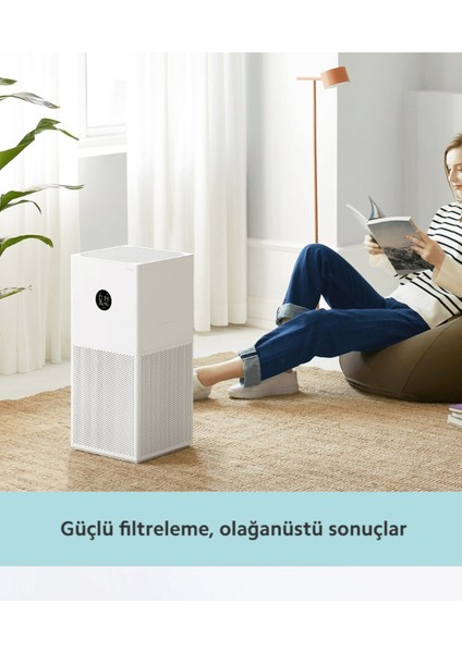 Akıllı Hava Temizleyici - 3 Katmanlı Hepa Filtre, 48 M² Alanetki ve Ultra Sessiz Çalışma -Temiz Hava