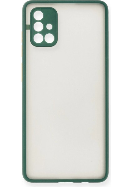 Samsung Galaxy A71 Kılıf Montreal Silikon Kapak - Yeşil indirimleri