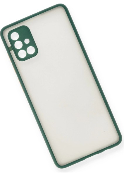 Samsung Galaxy A71 Kılıf Montreal Silikon Kapak - Yeşil