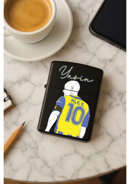 Kişiye Özel Isim Yazılı Fontlu Baskılı Benzinli Çakmak Özel Tasarım Hediyelik Alex Efsane