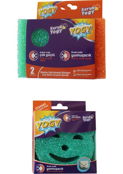 ( 2 + 1 ) Çift Yüzeyli Oluklu + Tek Yüzeyli Scrub Temizlik ve Bulaşık Süngeri.2+1 Adet