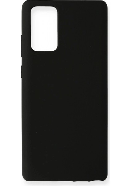 Samsung Galaxy Note 20 Kılıf Nano Içi Kadife Silikon - Siyah (K95)