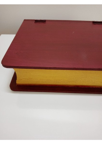 Ev Hediyesi Ofis Hediyesi Arkadaşa Doğum Günü Hediyesi Kitap Temalı Ahşap Çok Amaçlı Saklama Kutusu fırsatları