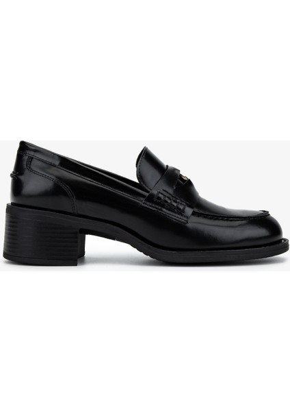 Kadın Hakiki Deri Siyah Açma Loafer Ayakkabı 294 13293 Bn Ayk SK25-26 Sıyah Acma