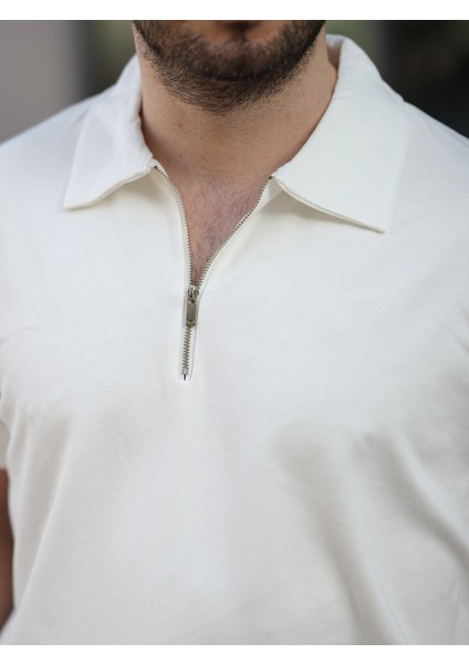 Oversize Bol Kalıp Fermuarlı Polo Yaka Tshirt fırsatları