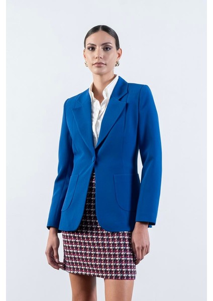 Corinta Mono Yaka Büyük Cepli Ceket Saks fiyatları