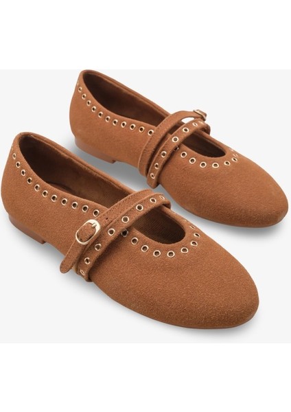 Rove Kadın Zımbalı Babet - Taba Nubuk fiyatları