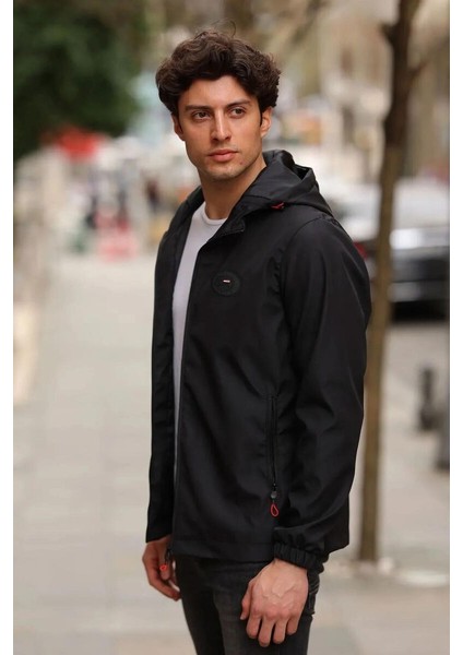 İçi Astarlı Su ve Rüzgar Geçirmez Erkek Cepli Yağmurluk modelleri